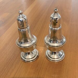 Vintage Sterling Silver Salt and Pepper Shakers